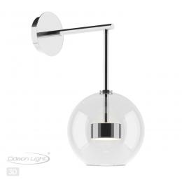 Odeon light 4802/12WL L-VISION ODL21 325 хром/прозрачный Бра с выкл. LED 12W 4000K BUBBLES BUBBLES  - 5 купить